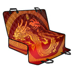 Chinese Dragon Zodiac Sign Print Pet Car Back Seat Cover