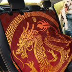 Chinese Dragon Zodiac Sign Print Pet Car Back Seat Cover