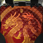 Chinese Dragon Zodiac Sign Print Pet Car Back Seat Cover
