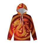 Chinese Dragon Zodiac Sign Print Pullover Hoodie