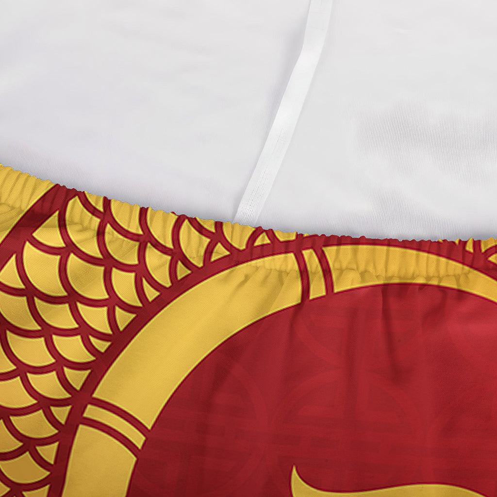 Chinese Dragon Zodiac Sign Print Sofa Cover