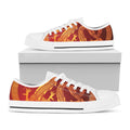 Chinese Dragon Zodiac Sign Print White Low Top Sneakers