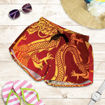 Chinese Dragon Zodiac Sign Print Women's Shorts
