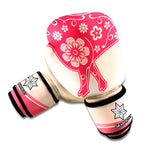 Chinese Flower Ox Zodiac Print Boxing Gloves