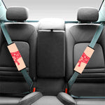 Chinese Flower Ox Zodiac Print Car Seat Belt Covers
