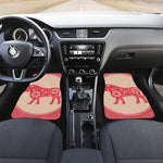 Chinese Flower Ox Zodiac Print Front Car Floor Mats