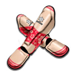 Chinese Flower Ox Zodiac Print Muay Thai Shin Guard