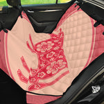 Chinese Flower Ox Zodiac Print Pet Car Back Seat Cover