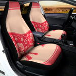 Chinese Flower Ox Zodiac Print Universal Fit Car Seat Covers