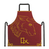 Chinese Horoscope Ox Sign Print Apron