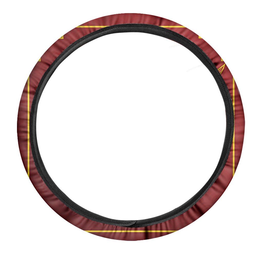 Chinese Horoscope Ox Sign Print Car Steering Wheel Cover