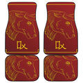 Chinese Horoscope Ox Sign Print Front and Back Car Floor Mats