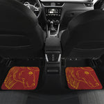 Chinese Horoscope Ox Sign Print Front and Back Car Floor Mats