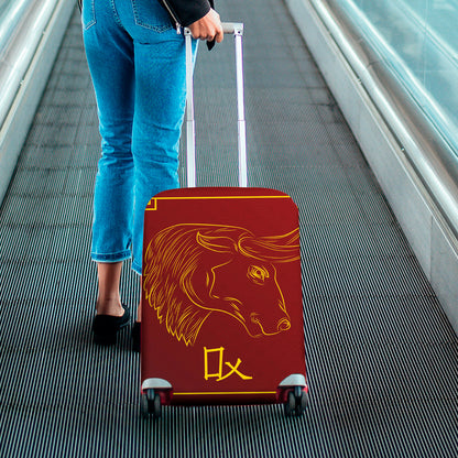 Chinese Horoscope Ox Sign Print Luggage Cover