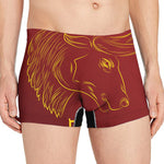 Chinese Horoscope Ox Sign Print Men's Boxer Briefs