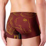 Chinese Horoscope Ox Sign Print Men's Boxer Briefs