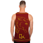 Chinese Horoscope Ox Sign Print Men's Tank Top