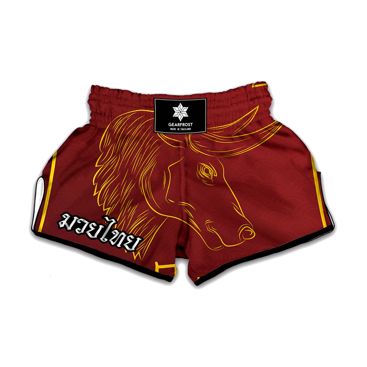 Chinese Horoscope Ox Sign Print Muay Thai Boxing Shorts