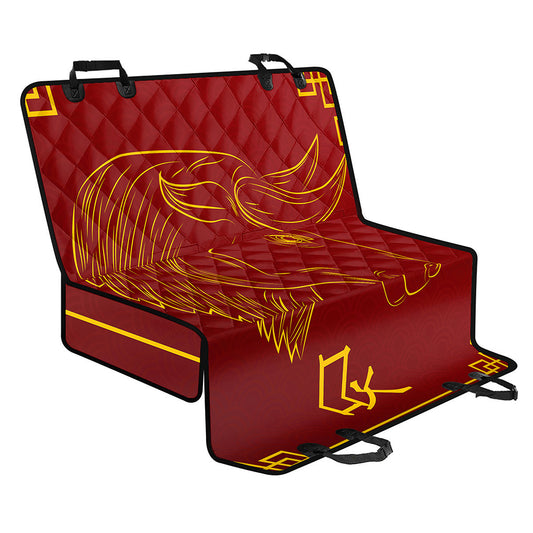 Chinese Horoscope Ox Sign Print Pet Car Back Seat Cover