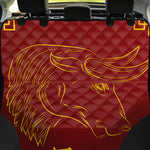 Chinese Horoscope Ox Sign Print Pet Car Back Seat Cover