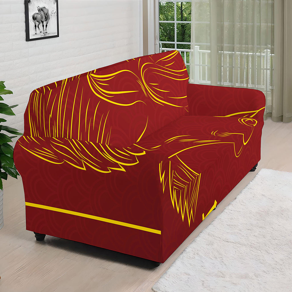 Chinese Horoscope Ox Sign Print Sofa Cover