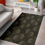 Chinese Koi Carp Pattern Print Area Rug