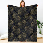 Chinese Koi Carp Pattern Print Blanket