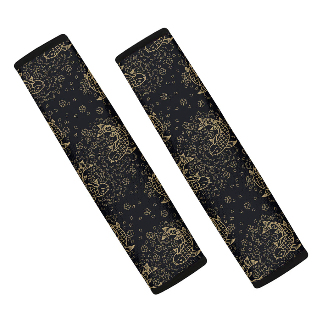 Chinese Koi Carp Pattern Print Car Seat Belt Covers