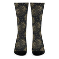 Chinese Koi Carp Pattern Print Crew Socks