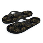 Chinese Koi Carp Pattern Print Flip Flops