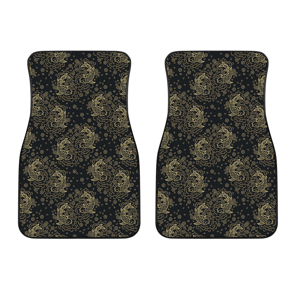 Chinese Koi Carp Pattern Print Front Car Floor Mats