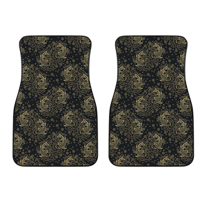 Chinese Koi Carp Pattern Print Front Car Floor Mats