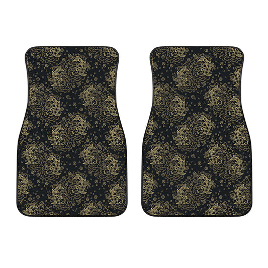 Chinese Koi Carp Pattern Print Front Car Floor Mats