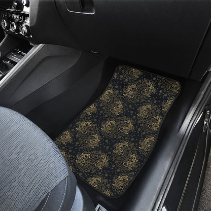 Chinese Koi Carp Pattern Print Front Car Floor Mats