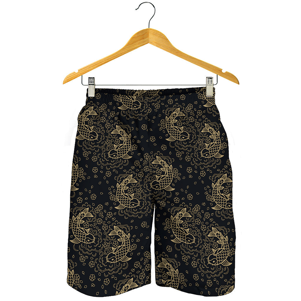 Chinese Koi Carp Pattern Print Men's Shorts