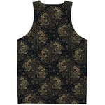 Chinese Koi Carp Pattern Print Men's Tank Top