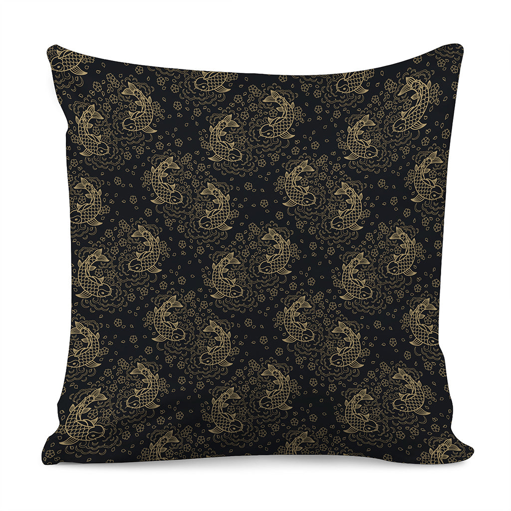 Chinese Koi Carp Pattern Print Pillow Cover