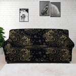 Chinese Koi Carp Pattern Print Sofa Cover