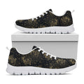 Chinese Koi Carp Pattern Print White Running Shoes