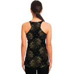 Chinese Koi Carp Pattern Print Women's Racerback Tank Top