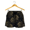 Chinese Koi Carp Pattern Print Women's Shorts