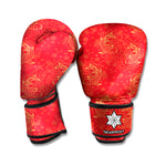 Chinese Koi Fish Pattern Print Boxing Gloves