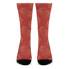 Chinese Koi Fish Pattern Print Crew Socks