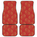 Chinese Koi Fish Pattern Print Front and Back Car Floor Mats