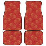 Chinese Koi Fish Pattern Print Front and Back Car Floor Mats