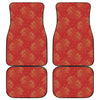 Chinese Koi Fish Pattern Print Front and Back Car Floor Mats