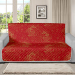 Chinese Koi Fish Pattern Print Futon Protector