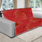 Chinese Koi Fish Pattern Print Futon Protector