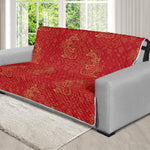 Chinese Koi Fish Pattern Print Futon Protector