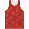 Chinese Koi Fish Pattern Print Men's Tank Top